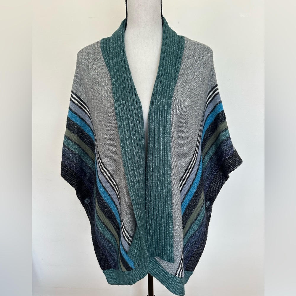 Cabi Knit Poncho Wrap Cardigan